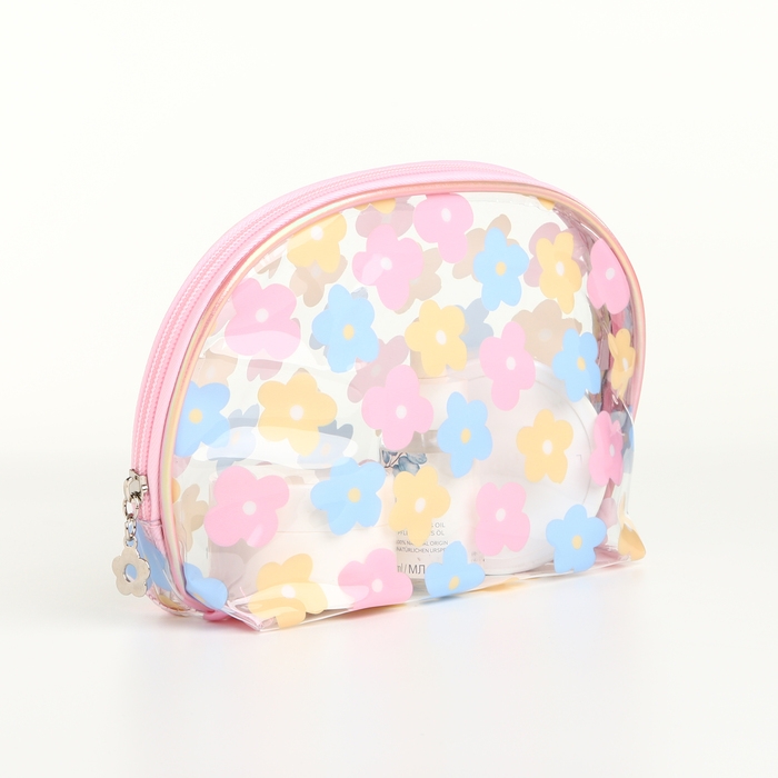 Набор косметичек 2 в 1 на молнии, цвет розовый Набор косметичек 2 в 1 на молнии, цвет розовый