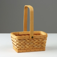 Корзина плетеная, 19,5 x 13 x H9,5/24 см, секвойя Корзина плетеная, 19,5 x 13 x H9,5/24 см, секвойя