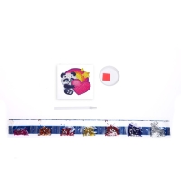 Алмазная мозаика наклейка для детей &laquo;Мишка&raquo;, 10 х 10 см. Набор для творчества