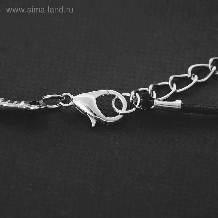 Кулон на шнурке &laquo;Анатомия&raquo; мозг, цвет чернёное серебро на чёрном шнурке, 45 см