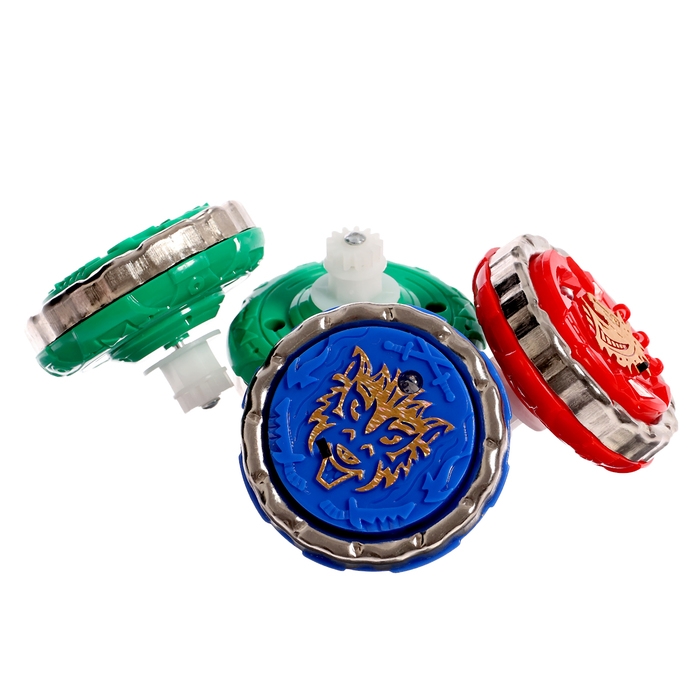 Набор волчков с мечом ULTRA SPIN &laquo;Сражение гладиаторов&raquo;, 4 волчка, 2 устройства запуска, арена