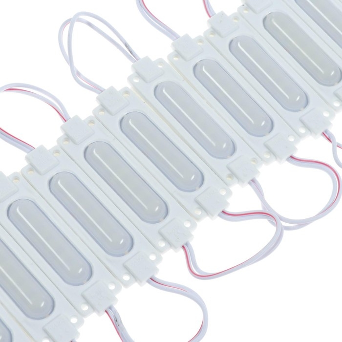 Светодиодный модуль SMD5730, 2 Вт, 6 LED, 190 Lm, IP65, 6500К , 12V БЕЛЫЙ, набор 20 шт. Светодиодный модуль SMD5730, 2 Вт, 6 LED, 190 Lm, IP65, 6500К , 12V БЕЛЫЙ, набор 20 шт.
