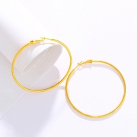 Серьги-кольца XUPING классика, d=5,5 см, цвет золото Серьги-кольца XUPING классика, d=5,5 см, цвет золото