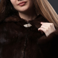 Декоративная застёжка &laquo;Листок&raquo;, 5,1 &times; 2,3 см, цвет золотой