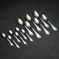 Набор столовых приборов &laquo;Императорский&raquo;, 24 предмета, художественная роспись, декоративная коробка