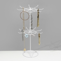 Вертушка, 2 яруса по 8 крючков, 21,5×21,5×41 см, цвет белый Вертушка, 2 яруса по 8 крючков, 21,5×21,5×41 см, цвет белый