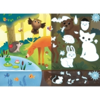 Пазл с фонариком &laquo;На лесной опушке&raquo;, 63 детали