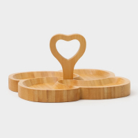 Менажница Доляна &laquo;Вертиго&raquo;, 19,5&times;19,5 см, бамбук