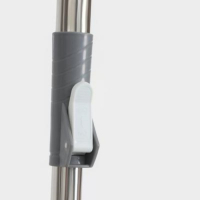 Швабра с отжимом и ведром на колёсиках с пластиковой центрифугой Доляна, 14 л, швабра, запасная насадка из микрофибры, МИКС