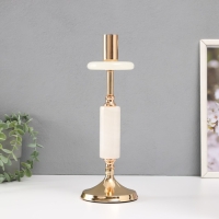 Подсвечник металл на 1 свечу d=3 см "Нурулла" 10,5х10,5х31 см