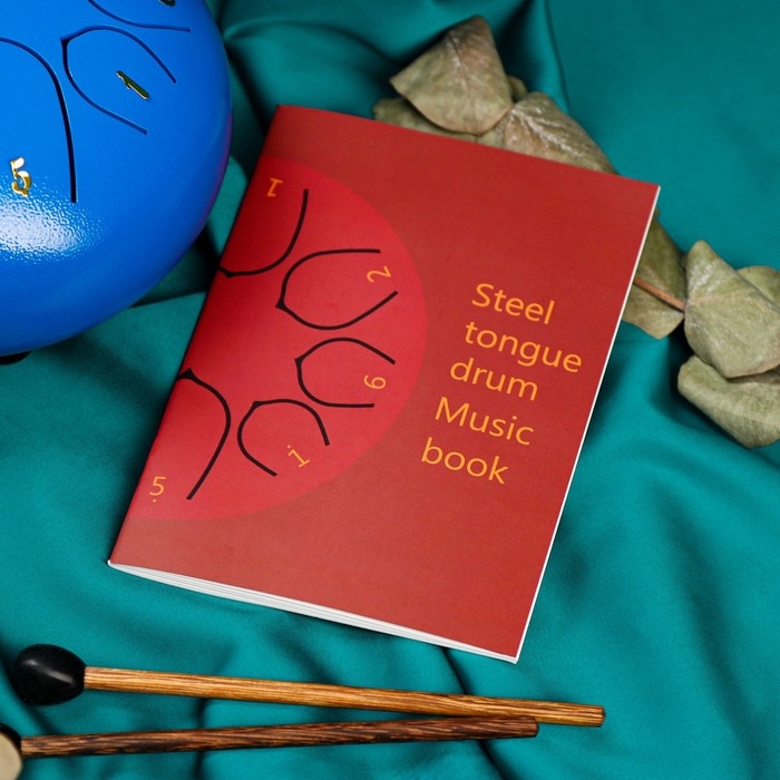 Глюкофон - музыкальный инструмент, синий, 8 лепестков, 15 х 9 см Глюкофон - музыкальный инструмент, синий, 8 лепестков, 15 х 9 см