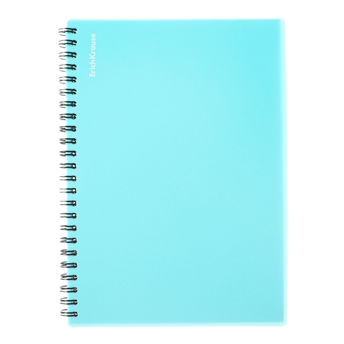 Тетрадь А5, 80 листов в клетку на гребне ErichKrause "Pastel", пластиковая обложка, блок офсет, белизна 100%, МИКС