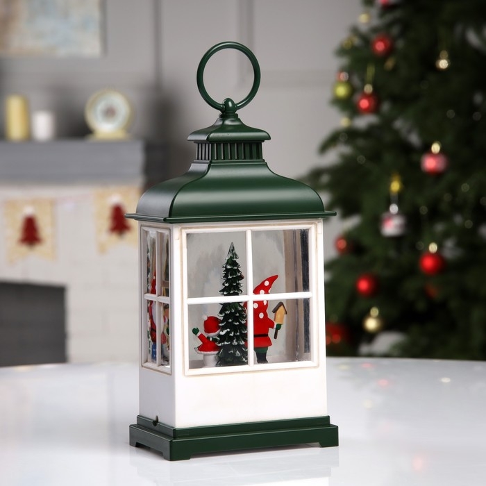 Светодиодная фигура «Фонарь с гномом» 10.2 × 23 × 5.8 см, пластик, батарейки ААх3 (не в комплекте), USB, свечение тёплое белое Светодиодная фигура «Фонарь с гномом» 10.2 × 23 × 5.8 см, пластик, батарейки ААх3 (не в комплекте), USB, свечение тёплое белое