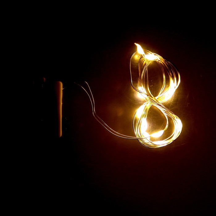 Набор для творчества &laquo;Новогодняя ёлочка&raquo;, светится в темноте, стринг-арт