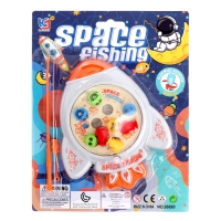 Рыбалка заводная &laquo;Ракета&raquo;, 8 рыбок, с удочкой, МИКС