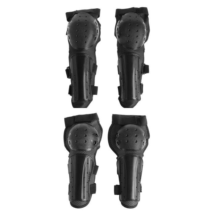 Наколенники и налокотники мотоциклетные, взрослые, черный, набор 4 шт Наколенники и налокотники мотоциклетные, взрослые, черный, набор 4 шт