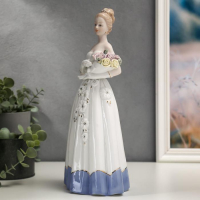 Сувенир керамика "Девушка в бальном платье с букетом роз" стразы 30,5х13,5х10,7 см Сувенир керамика "Девушка в бальном платье с букетом роз" стразы 30,5х13,5х10,7 см