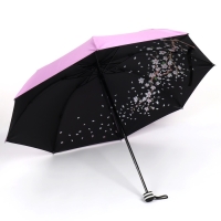 Зонт механический &laquo;Гармония&raquo;, эпонж, 4 сложения, 8 спиц, R = 49/55 см, D = 110 см, цвет МИКС