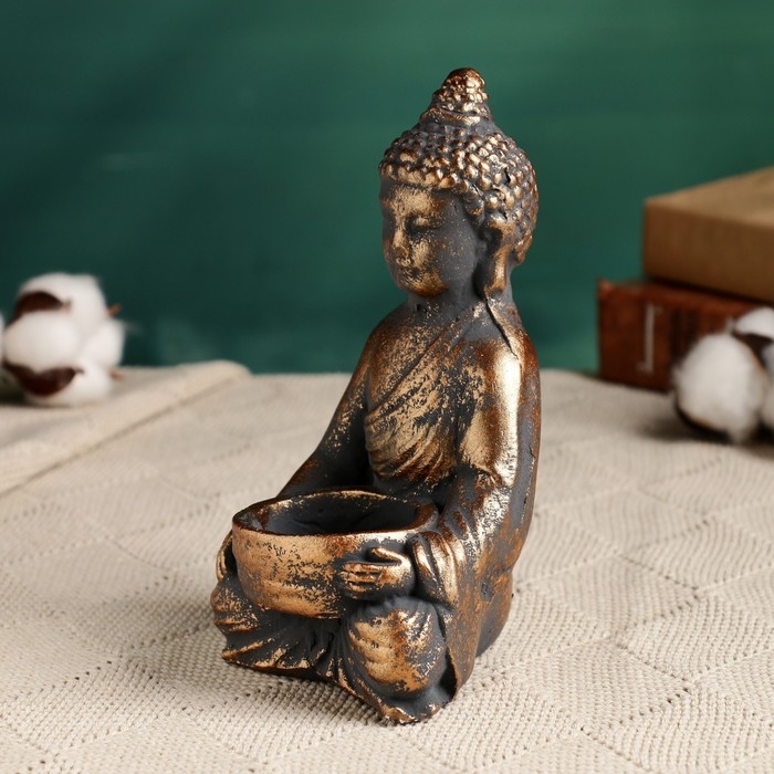 Подсвечник Подсвечник "Будда" винтаж 15,5см