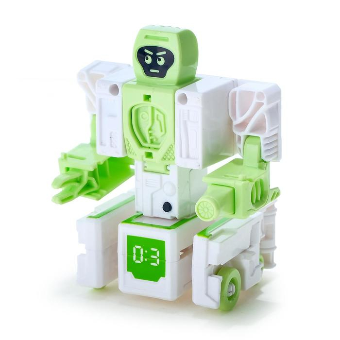 Набор роботов &laquo;Алфавит&raquo;, трансформируется, световые и звуковые эффекты, 6 букв, собираются в 1 робота