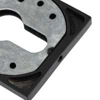 Накладка на цилиндровый механизм LOCKLAND, квадратная, с креплением, цвет черный