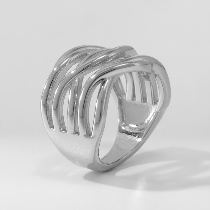 Кольцо металл «Тренд» тройное переплетение, цвет серебро, размер 16 Кольцо металл «Тренд» тройное переплетение, цвет серебро, размер 16