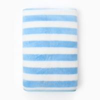 Полотенце банное Этель "Полосы", цв. голубой, 70х140 см, 100% п/э, 240 г/м2 Полотенце банное Этель "Полосы", цв. голубой, 70х140 см, 100% п/э, 240 г/м2