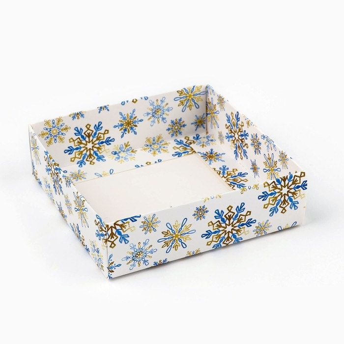 Коробка для кондитерских изделий «Снежная сказка», 10 х 10 х 10 см, Новый год Коробка для кондитерских изделий «Снежная сказка», 10 х 10 х 10 см, Новый год