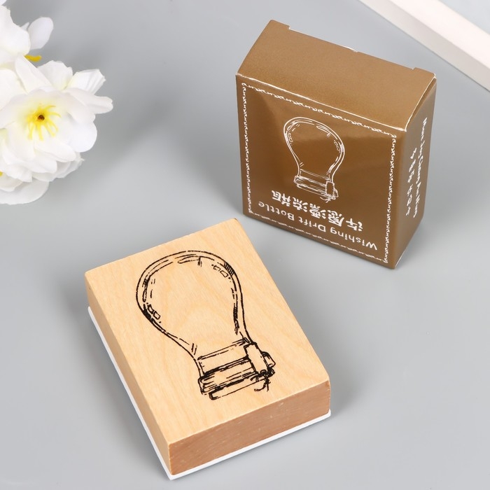 Печать дерево, резина Печать дерево, резина "Волшебная бутылочка" 7х5,5 см