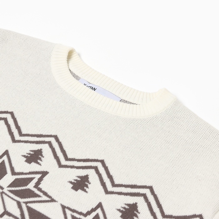 Новый год. Джемпер вязаный KAFTAN Scandinavia размер 56, серый Новый год. Джемпер вязаный KAFTAN Scandinavia размер 56, серый