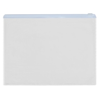 Набор папка-конверт на молнии 20 штук, формат А5 120 мкр прозрачная, молния 24 х 17см