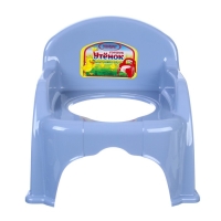 Горшок детский &laquo;Утенок&raquo; голубовато-серый/ белый 310х295х280мм