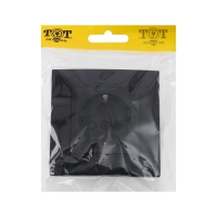 Розетка одноместная TOT Elegant, 16 А, скрытая, с з/к, черная Розетка одноместная TOT Elegant, 16 А, скрытая, с з/к, черная