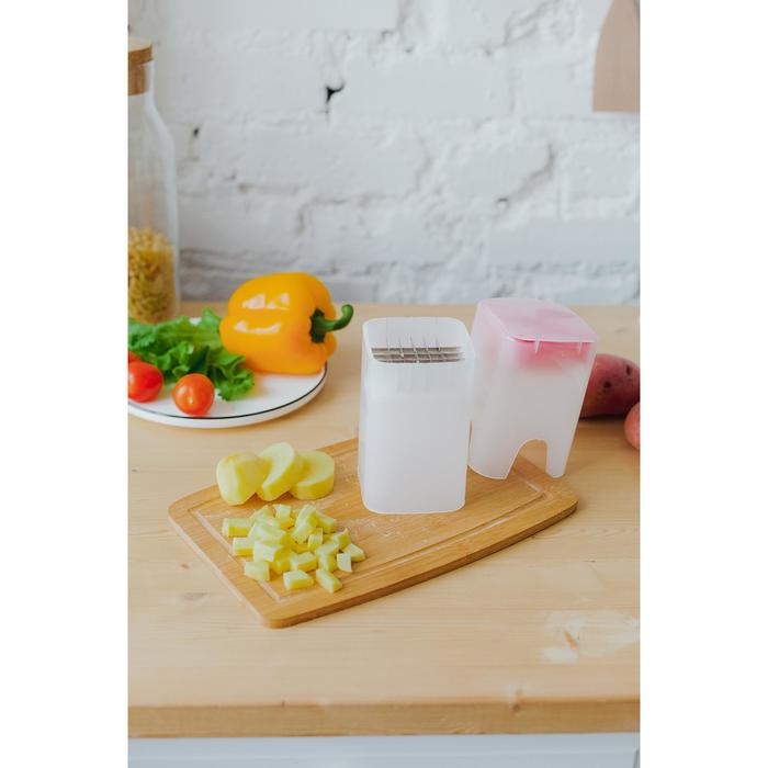 Овощерезка, 10&times;8&times;13,5 см, цвет белый