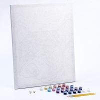 Картина по номерам «Яркий бульдог», холст на подрамнике, 40 × 50 см Картина по номерам «Яркий бульдог», холст на подрамнике, 40 × 50 см