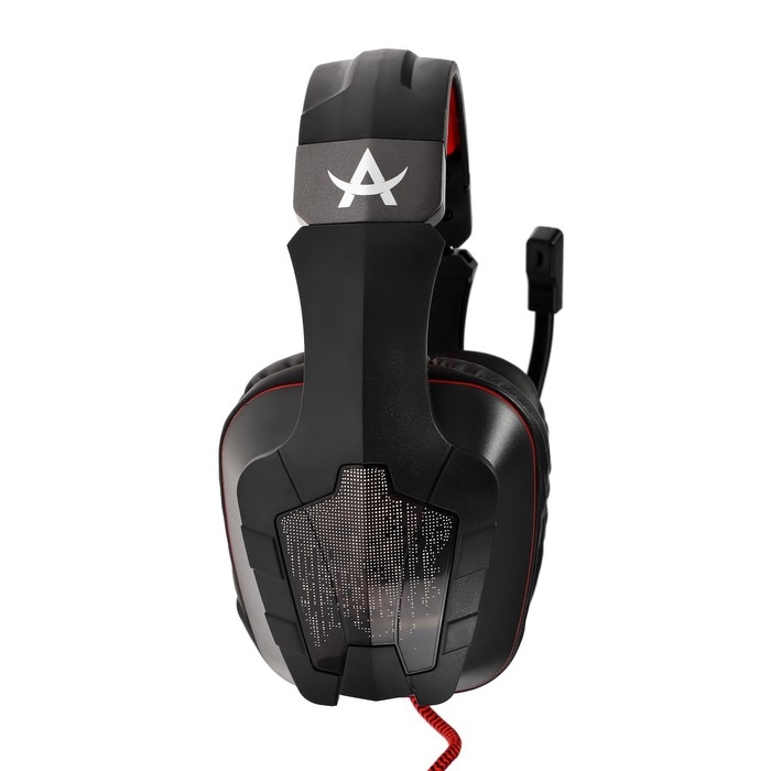 Наушники Qumo Arsenal, игровые, микрофон, USB, 2м, подсветка, чёрные