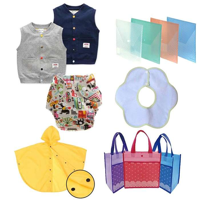 Набор для установки пластиковых кнопок: кнопки, d = 12 мм, 50 шт, щипцы, шило, отвёртка, в органайзере Набор для установки пластиковых кнопок: кнопки, d = 12 мм, 50 шт, щипцы, шило, отвёртка, в органайзере