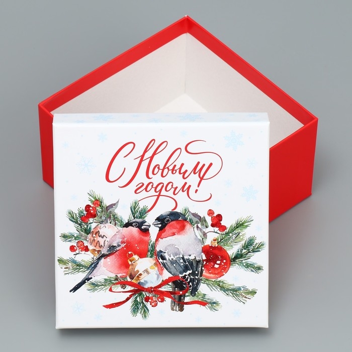 Набор подарочных коробк 5 в 1 &laquo;С Новым годом!&raquo;, 14 х 14 х 8 &ndash; 22 х 22 х 12 см, Новый год