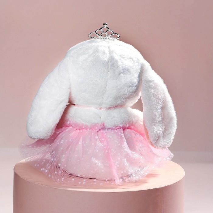Мягкая игрушка &laquo;Зайка Ла-Пу-Ля&raquo;, в платье, с короной