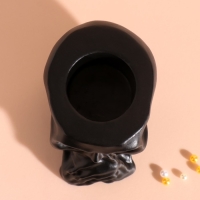 Предмет интерьера "Череп Безмолвие" 6,5*10см черный матовый Предмет интерьера "Череп Безмолвие" 6,5*10см черный матовый