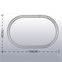 Конструктор ЖД &laquo;Военный Поезд&raquo;, работает от батареек, 1174 детали