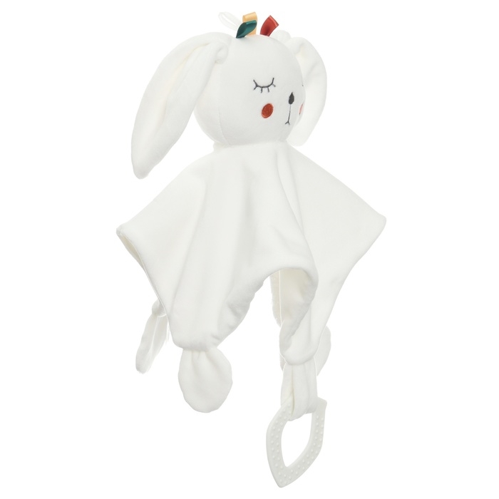 Комфортер - игрушка &laquo;Зайка Бонни&raquo;, погремушка, прорезыватель, цвет белый, Крошка Я