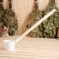 Ковш для бани, 0,5 л, белый Ковш для бани, 0,5 л, белый