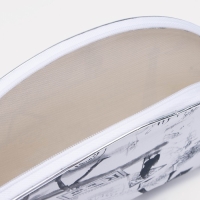 Набор косметичек 5 в 1 на молниях, цвет серый