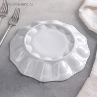 Блюдо пасхальное фарфоровое &laquo;Белье&raquo;, d=22 см, на 12 яиц и кулич