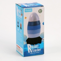 Деревянная пирамидка «Ракета» 7 × 7 × 17 см Деревянная пирамидка «Ракета» 7 × 7 × 17 см