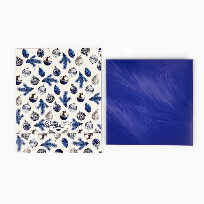 Коробка под 8 конфет и шоколад с ячейками «С Новым годом!», 18 х 18 х 4 см, Новый год Коробка под 8 конфет и шоколад с ячейками «С Новым годом!», 18 х 18 х 4 см, Новый год