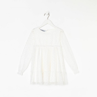 Платье для девочки KAFTAN, размер 30 (98-104 см), белый Платье для девочки KAFTAN, размер 30 (98-104 см), белый