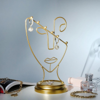 Подставка для украшений &laquo;Полу-профиль&raquo; h=26, d=13, цвет золото