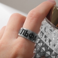 Набор колец 2 штуки &laquo;Неразлучники&raquo; альфа и омега, цвет серебро, безразмерное